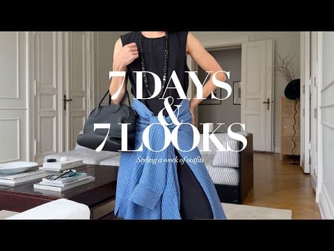 7 Days & 7 Looks | Summer Outfit Ideas | Minimal Wardrobe | Nisi