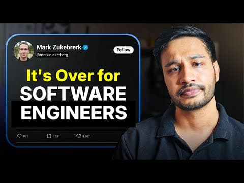 Mark Zuckerberg Says Its Over For Software Engineers - Here's What He Means