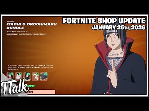 Fortnite Shop Naruto Is Back! [january 25th, 2026] (fortnite Chapter 7)