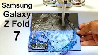 Samsung Galaxy Z Fold 7 - Water Test