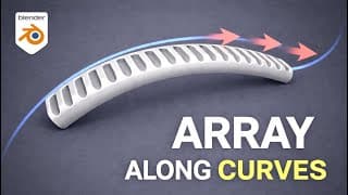 Array Along Curves In Blender (hard Surface Modeling Tutorial)