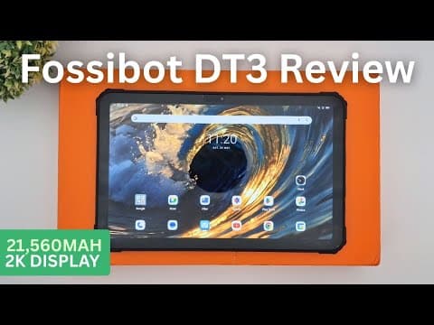 Fossibot Dt3 Android 15 Rugged Tablet Review