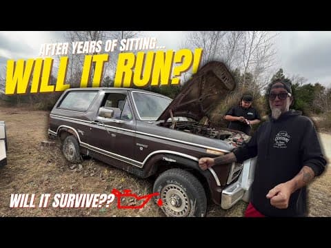 Will It Run After Years Of Sitting? 1983 Ford Bronco Revival Gone Wrong