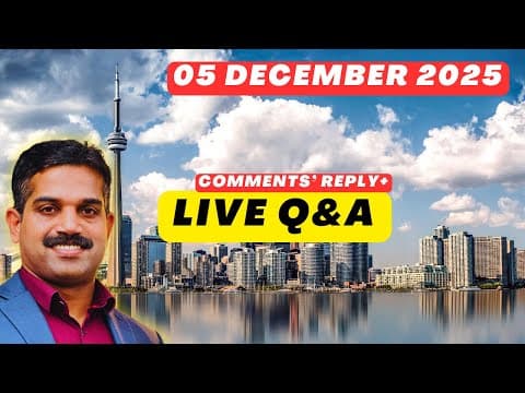 Live Q&a|comments Reply|december O6, 2025