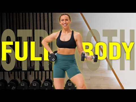 Complete Full Body Strength Workout In 40 Minutes With Dumbbells