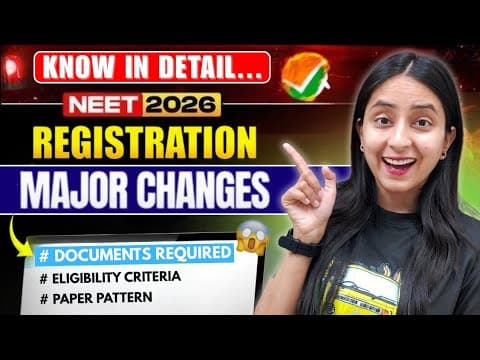🚨big Changes In Neet 2026 Registration | Information Bulletin In Detail #neet #neet2026 #update