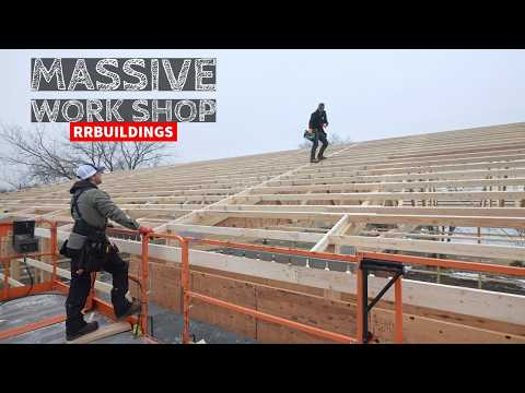 Building A Massive Work Shop: Ep. 8 Overhangs
