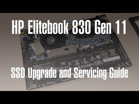 Hp Elitebook 830 G11 - Ssd Upgrade, Wifi And Battery Replacement And Cooler Cleaning/repaste Guide