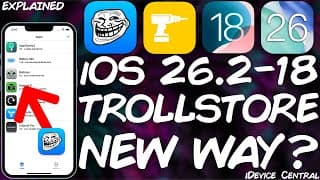 Ios 26.2 / 18 / 17 Trollstore: Can You Use Taskporthaxxapp To Install Trollstore On Ios 18 / Ios 26?