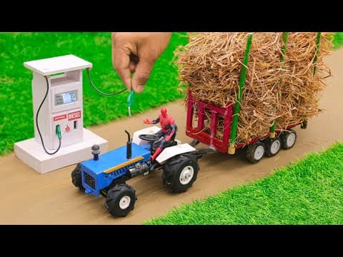 Diy Tractor Mini Petrol Pump | Science Project | @sanocreator