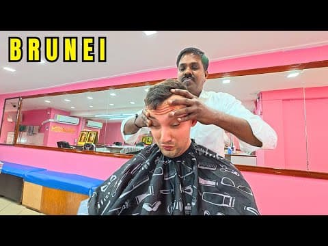$4 Haircut & Shave In Brunei 🇧🇳