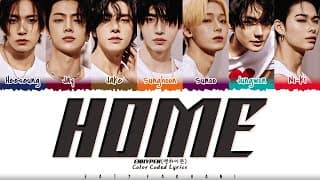 Enhypen (엔하이픈) - 'home' (galaxy [fanmade] Ost) Lyrics [color Coded_eng]