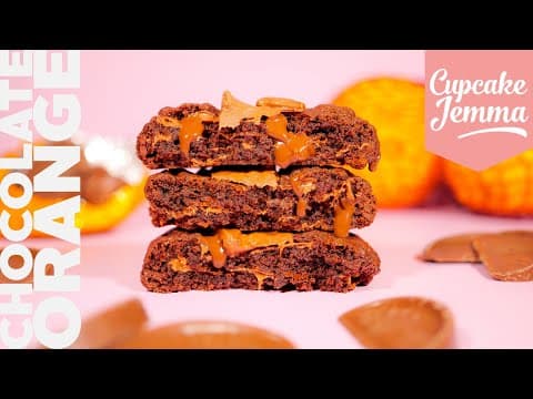 Chocolate Orange Ny Cookies Recipe & Tutorial | Cupcake Jemma
