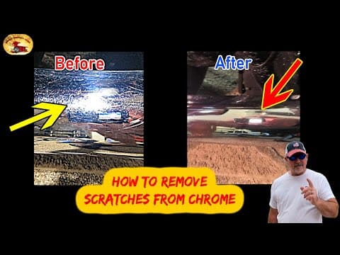 How To Polish SCRATCHES OUT OF CHROME...Works Every time!
