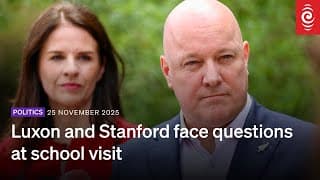 Luxon And Stanford Face Questions At School Visit | Rnz