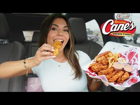 Trying Raising Cane's New Chicken Recipe! 🍗 Mukbang + My Italy Trip 🇮🇹✈️