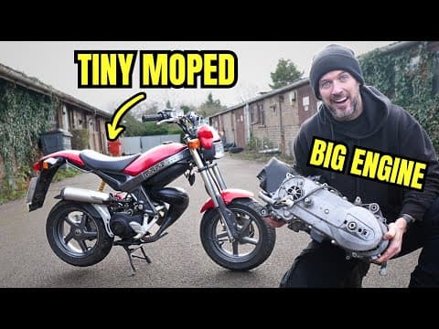 I Gave This Tiny Moped A Ridiculous Engine