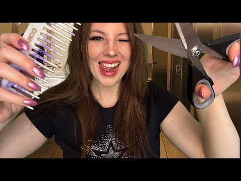 Asmr Giving You An ✨unhinged Haircut✨ In The School Bathroom ✂️ (roleplay)