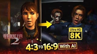 I Turned The Resident Evil 2  Intro Into 16:9 Using Ai (8k)