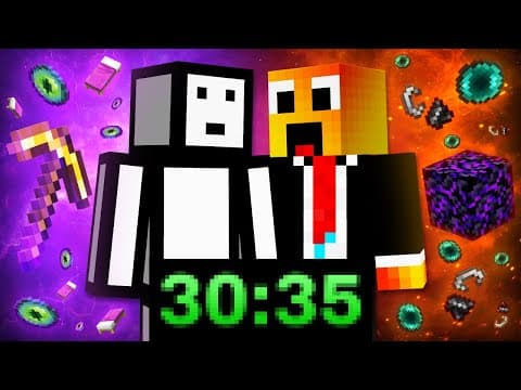 I Learnt To Speedrun Minecraft In 7 Days To Beat My Brother!