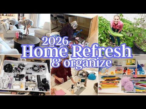 2026 Home Refresh / Cleaning And Organizing Motivation / How To Make Time In 2026