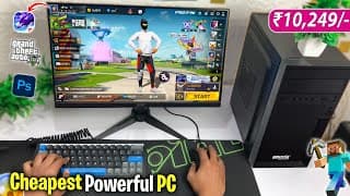 ₹10,000 Intel Chipset + Rx570 4gb Graphic Card Gaming Pc Build - Best For Gaming? | Free Fire Gta 5