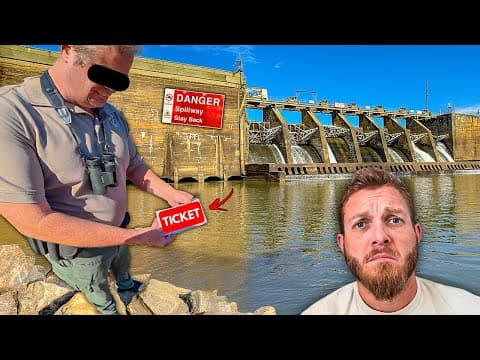 Game Warden Caught Me Fishing The Abandoned Spillway!