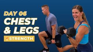New Year Workout Challenge Day 6: 25-minute Chest And Legs Workout (athlete 25)