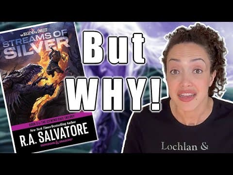 The Legend Of Drizzt: Streams Of Silver By Ra Salvatore -- Reading Vlog