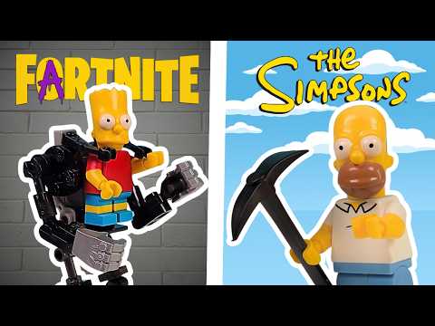 I Built The Simpsons Fortnite In Lego!