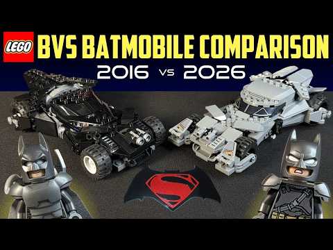 Comparison Lego Batman Bvs Batmobile (2016 Vs 2026)