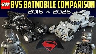 Comparison Lego Batman Bvs Batmobile (2016 Vs 2026)