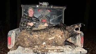 Thermal Hunting Big Boar Before I Head To Vegas. Fast Hunt.