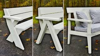 3 Outdoor Benches You Can Build In 1 Day!