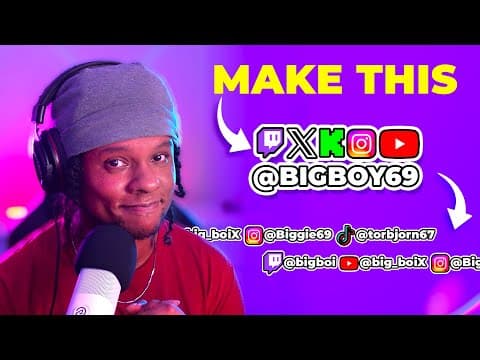 How To Make This Social Media Overlay ( Free Template)