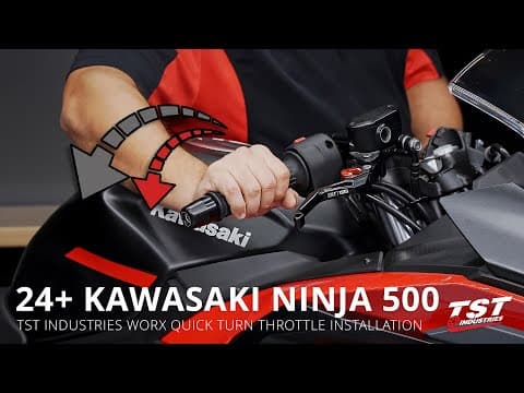 Kawasaki Ninja 500 / Ninja 400 Tst Worx Quick Turn Throttle Installation By Tst Industries