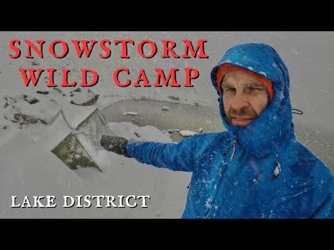 Brutal Bliss Snowstorm Camp Asmr - Helvellyn Uk Wild Camping With A Dog