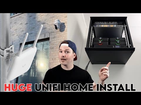 Unifi Home Install : 26 Speakers, 25 Cameras, 10 Aps