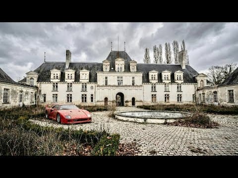 American Billionaire's Abandoned Mega Mansion With Ferrari F40 Left Behind!!