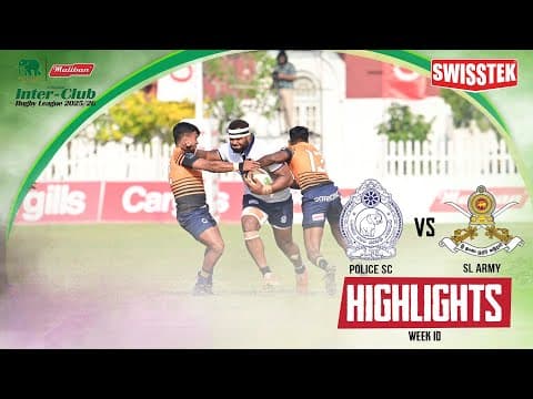 Highlights | Police Sc Vs Sl Army | week 10 | Maliban Inter-club Rugby League 2025/26