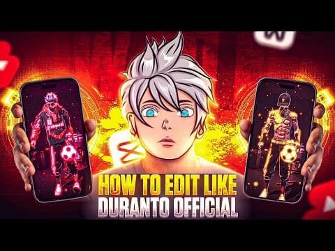 Make Glow Like Duranto Official 🔥 In Capcut || Duranto Official Ka Jaisa Glow Kaisa Banaya