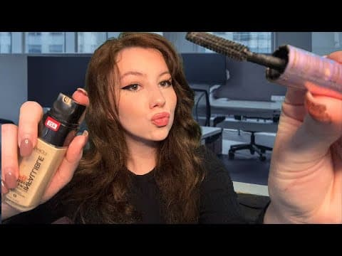 Asmr ✨work Bestie✨ Does Your Quick Makeup In The Office (roleplay)💻