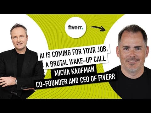 Ai Is Coming For Your Job (even Mine): Fiverr Ceo's Brutal Wake-up Call
