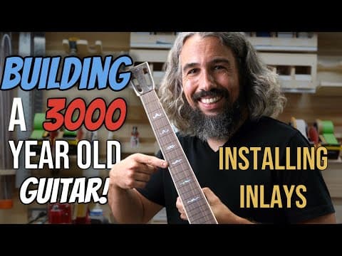 How To Make An Acoustic Guitar Ep. 38 (installing Inlays)