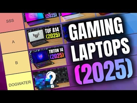 Ranking Every Gaming Laptop Of 2025! - The Best (and Worst) Gaming Laptops [tierlist]