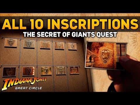 All 10 Vatican Inscriptions Guide - Indiana Jones And The Great Circle Guide
