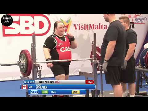 Brittany Schlater - 2nd Place 704.5kg Total - 84+kg Class 2024 Ipf Women's Classic
