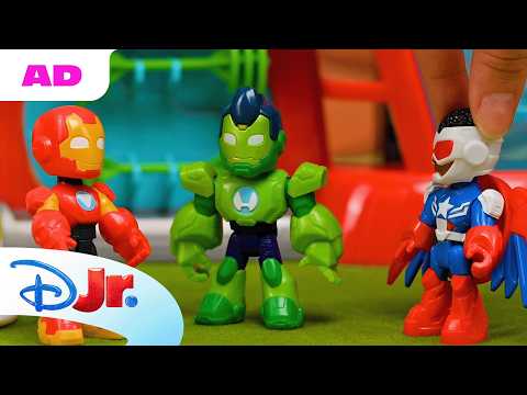Ad | Iron Man Vs. Ultron! Iron Man’s Toy Adventure⚡️ | Iron Man And His Awesome Friends |@disneyjr