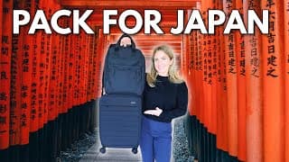 Pack With Me For Japan! (3 Weeks, 1 Carry-on + Full List)