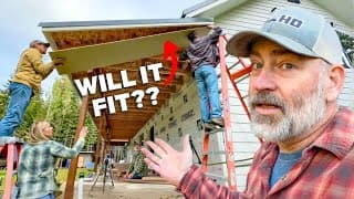 We Messed This Up... | Soffit Install On Our Porch Ceiling